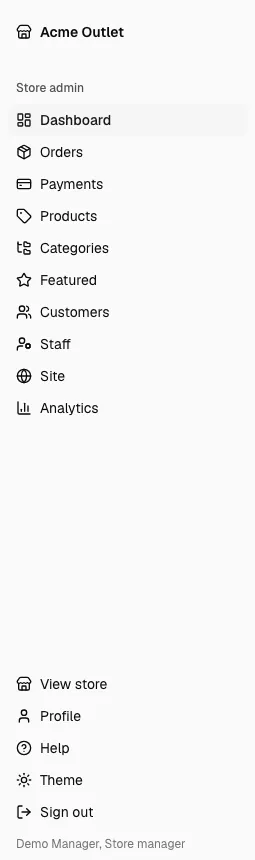 The menu’s Help link
