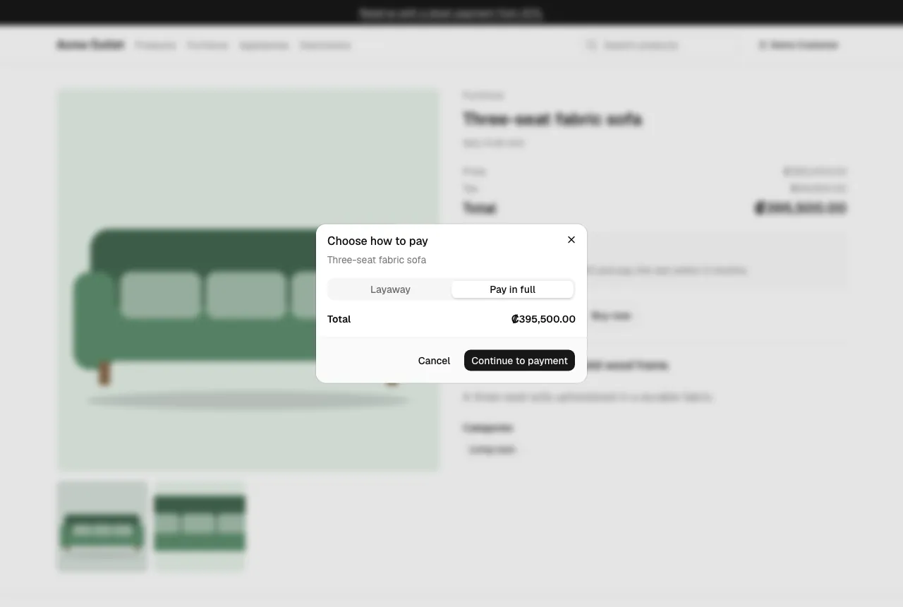 Paying in full