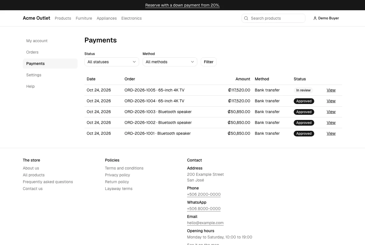 Payments